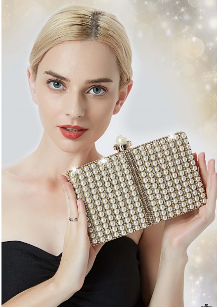 Fashion Pearl Lady Party Handtaschen T901556158109
