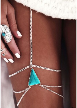 Turquoise Multilayer Leg Chains T901556514100