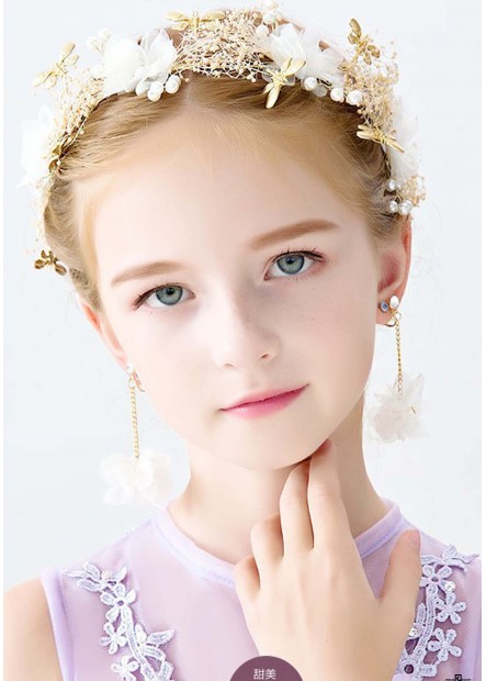 Beautiful Pearl Crystal Princess Tiaras T901556613656