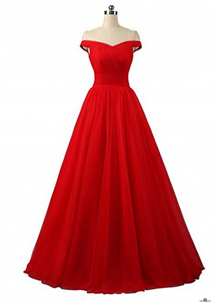 One Shoulder Wedding Gown Evening Dresses T901553588953