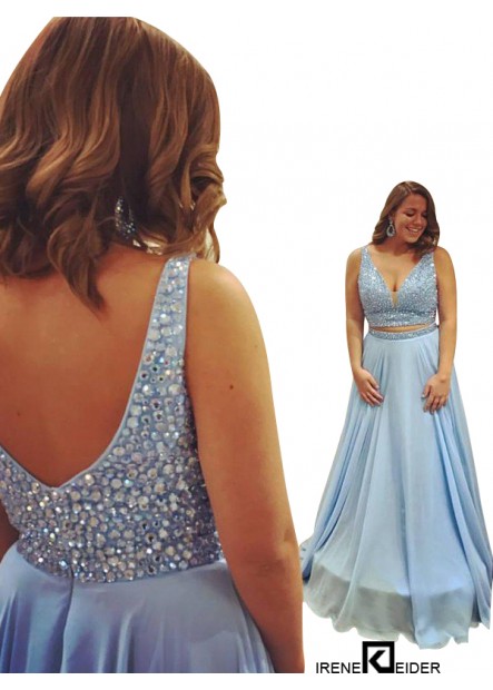 Irenekleider Plus Size Prom Evening Dress